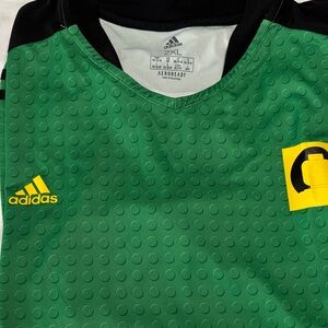 Adidas Aeroready Green and Black Sports Jersey LEGO